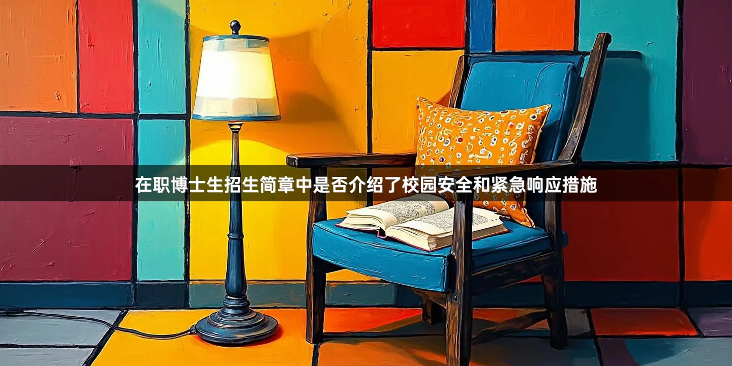 在职博士生招生简章中是否介绍了校园安全和紧急响应措施