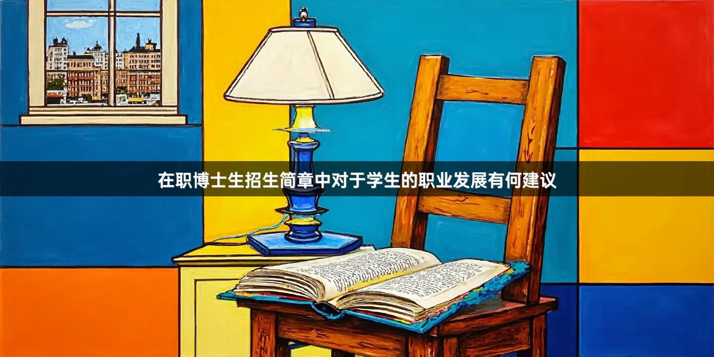 在职博士生招生简章中对于学生的职业发展有何建议