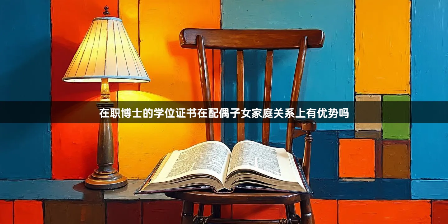 在职博士的学位证书在配偶子女家庭关系上有优势吗