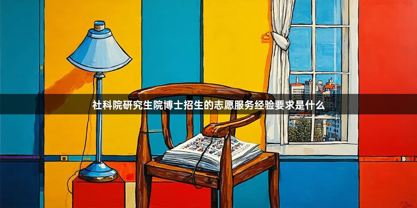 社科院研究生院博士招生的志愿服务经验要求是什么