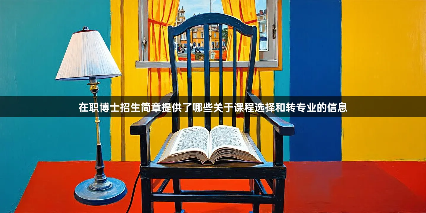 在职博士招生简章提供了哪些关于课程选择和转专业的信息