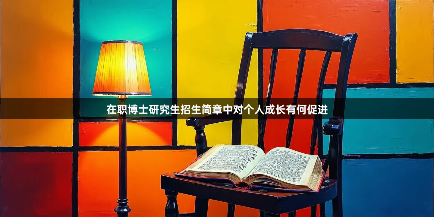 在职博士研究生招生简章中对个人成长有何促进