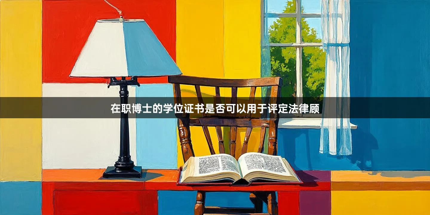 在职博士的学位证书是否可以用于评定法律顾