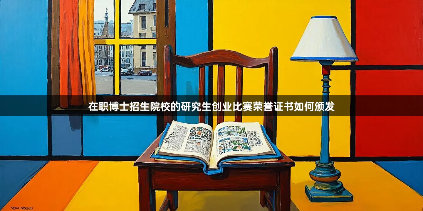 在职博士招生院校的研究生创业比赛荣誉证书如何颁发