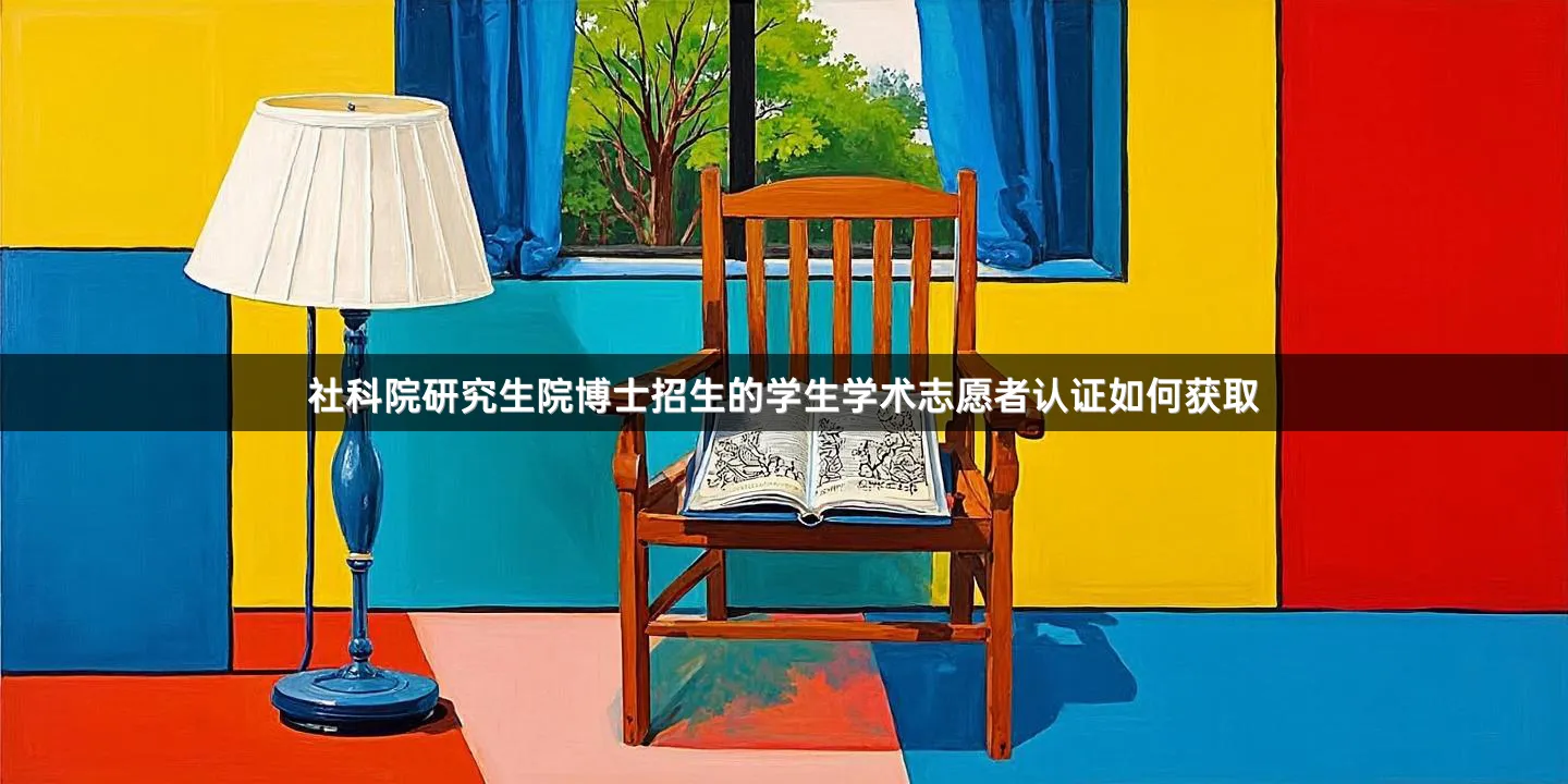 社科院研究生院博士招生的学生学术志愿者认证如何获取