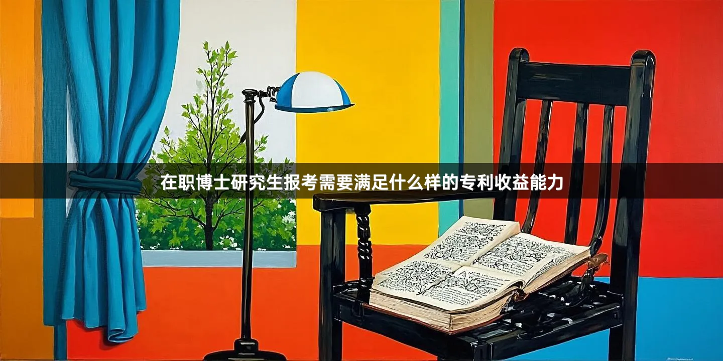 在职博士研究生报考需要满足什么样的专利收益能力