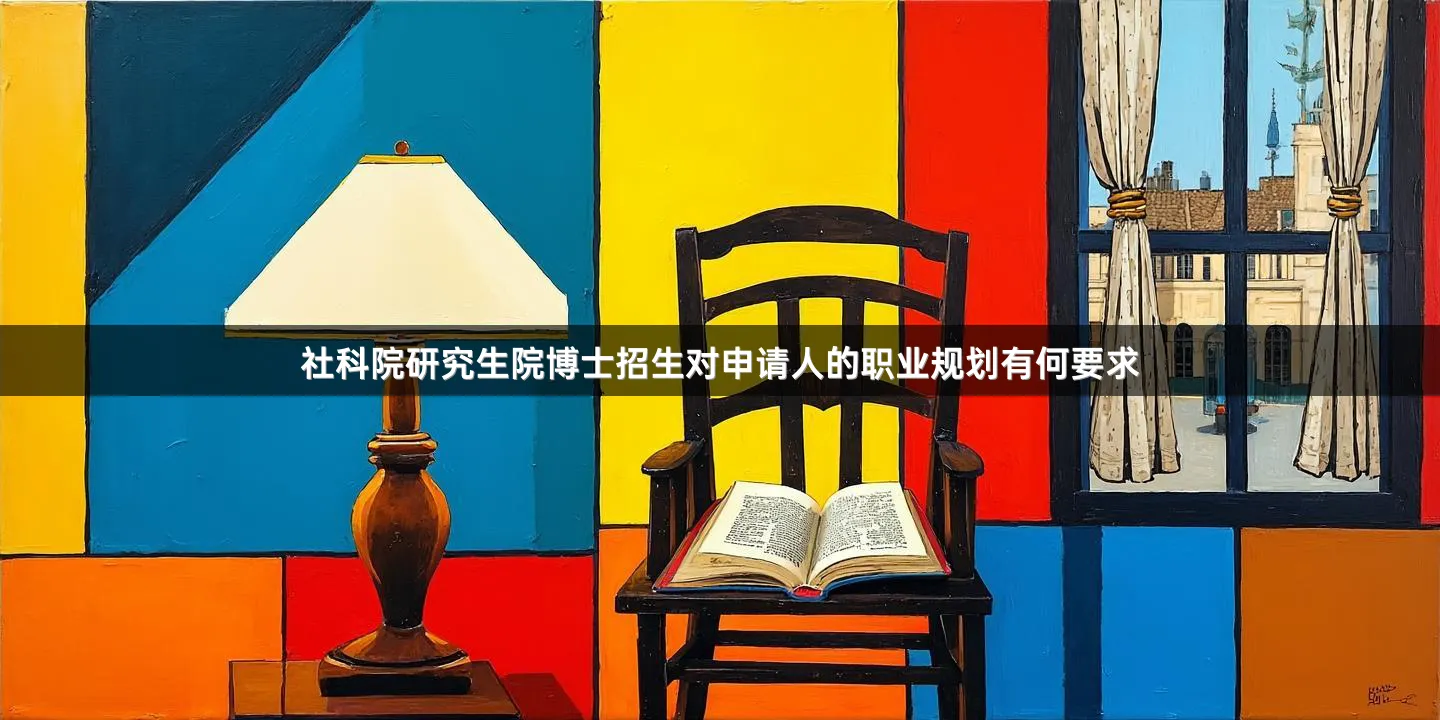 社科院研究生院博士招生对申请人的职业规划有何要求