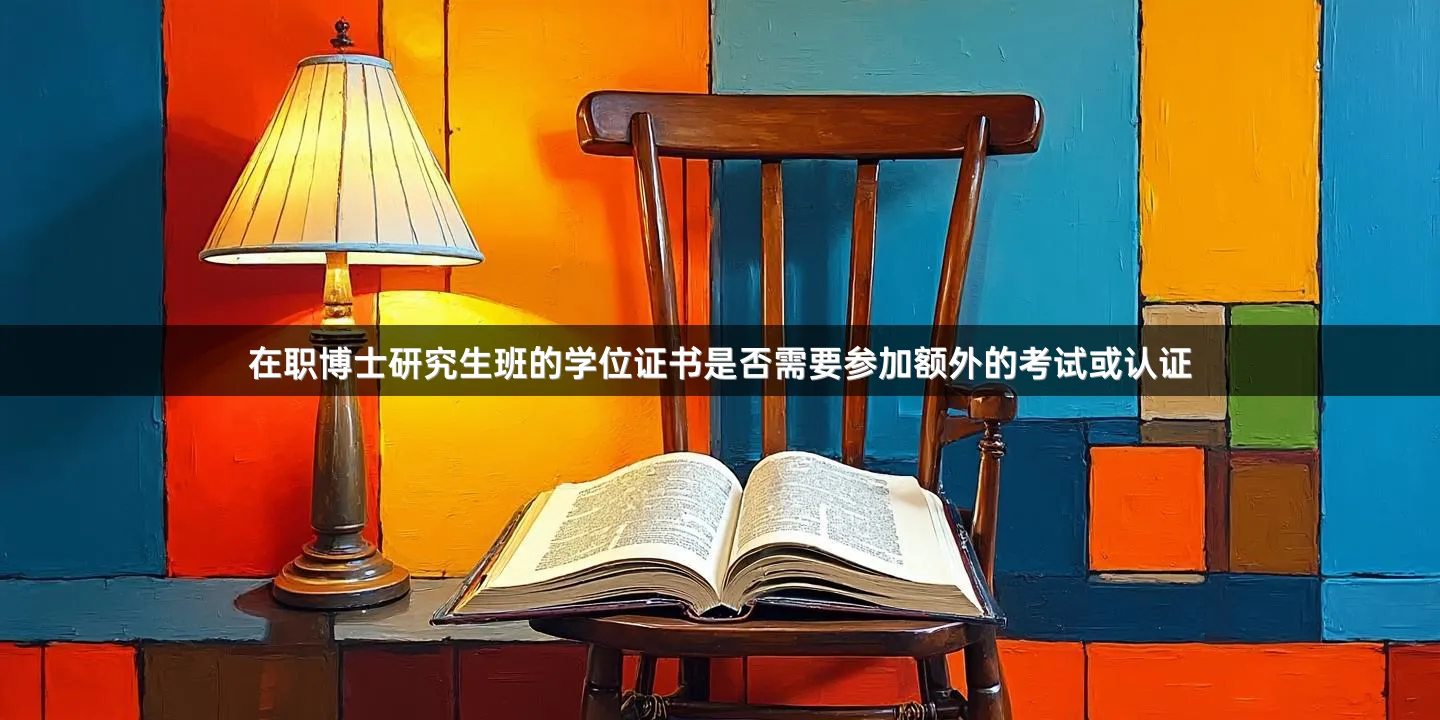 在职博士研究生班的学位证书是否需要参加额外的考试或认证