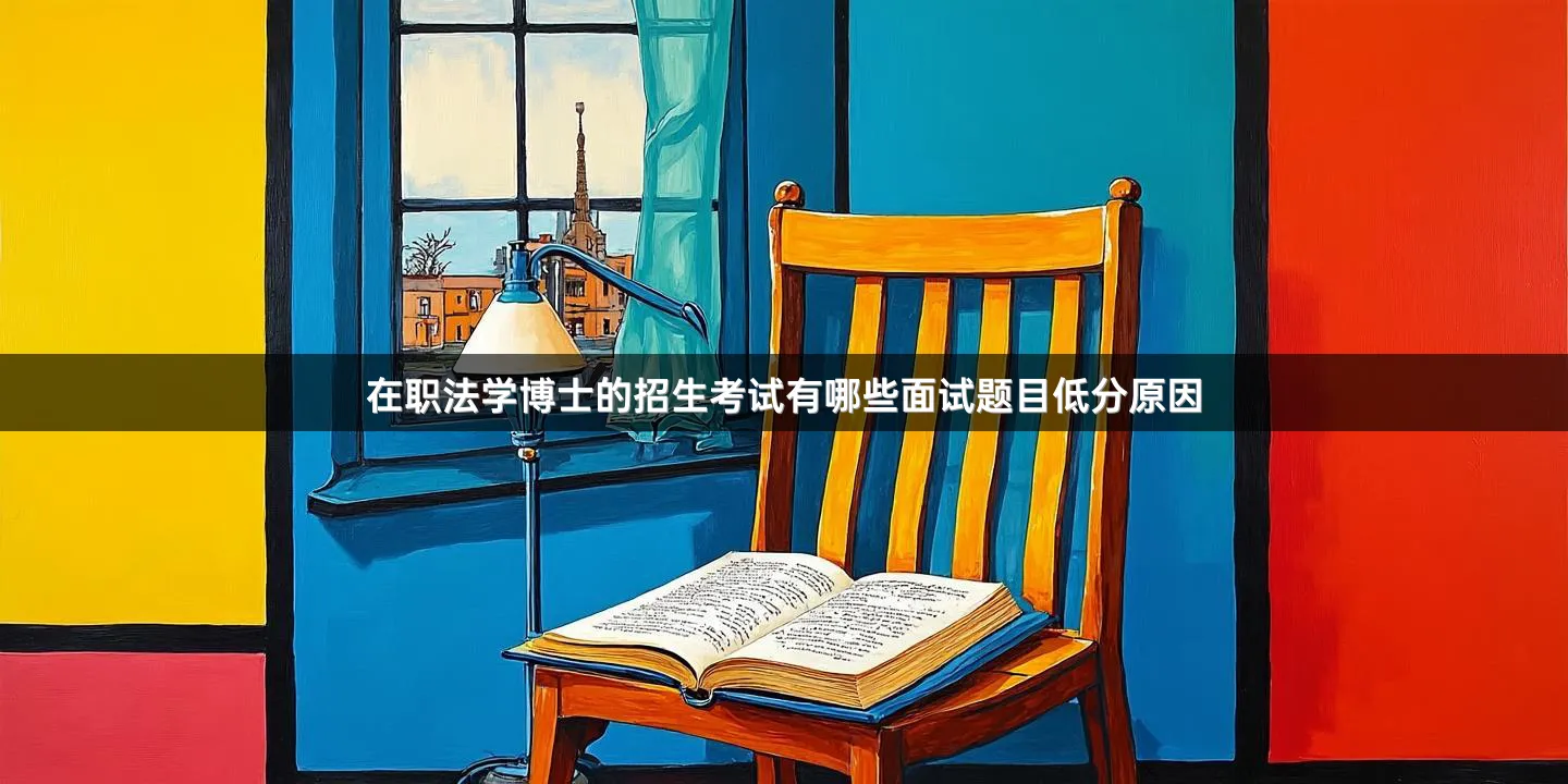 在职法学博士的招生考试有哪些面试题目低分原因