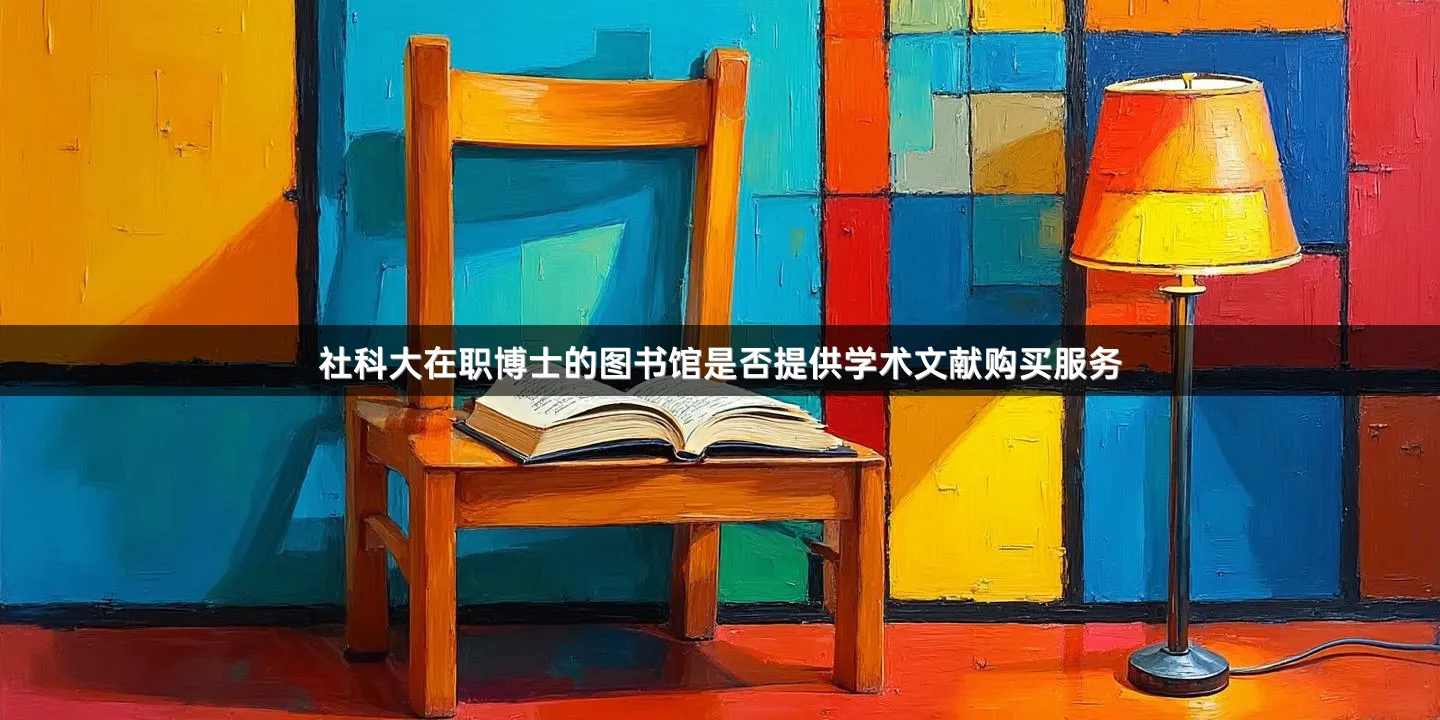 社科大在职博士的图书馆是否提供学术文献购买服务