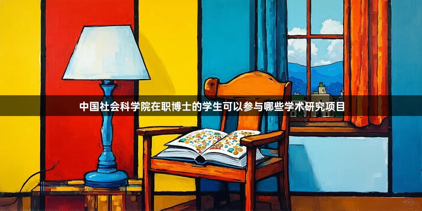 中国社会科学院在职博士的学生可以参与哪些学术研究项目