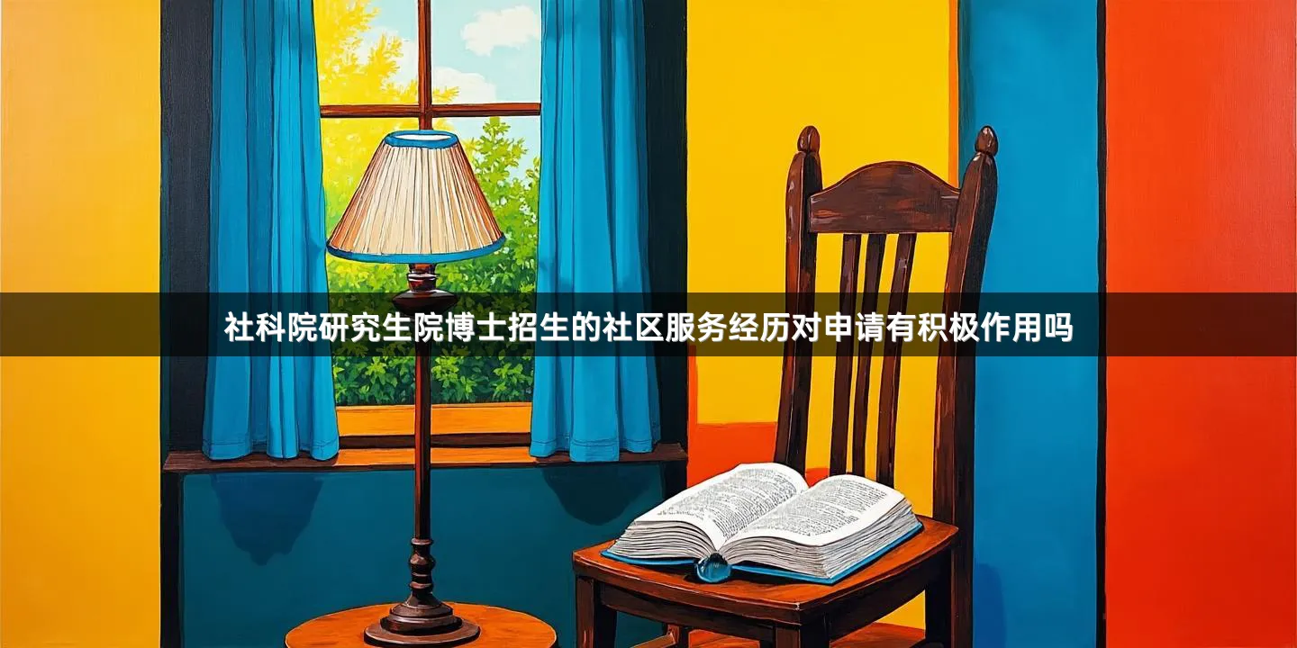社科院研究生院博士招生的社区服务经历对申请有积极作用吗
