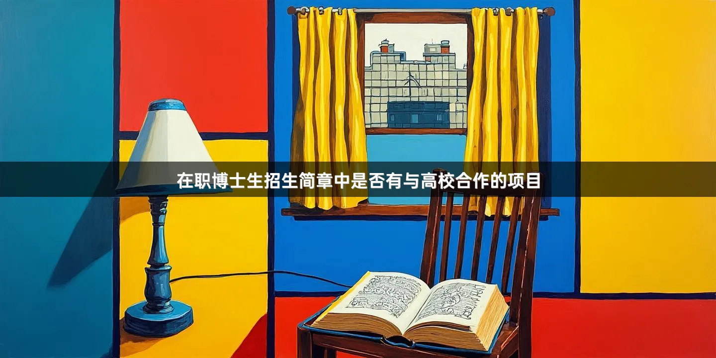 在职博士生招生简章中是否有与高校合作的项目