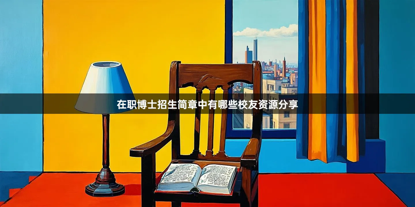 在职博士招生简章中有哪些校友资源分享