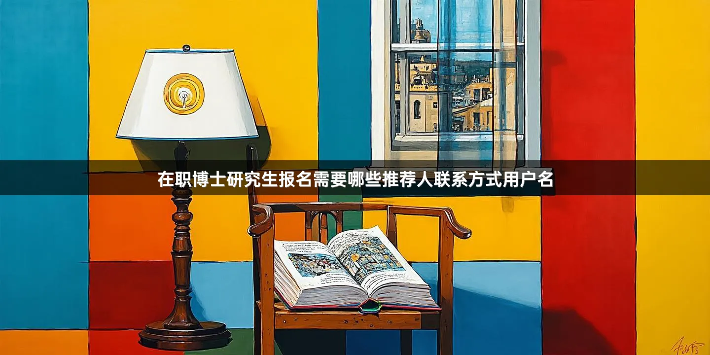 在职博士研究生报名需要哪些推荐人联系方式用户名