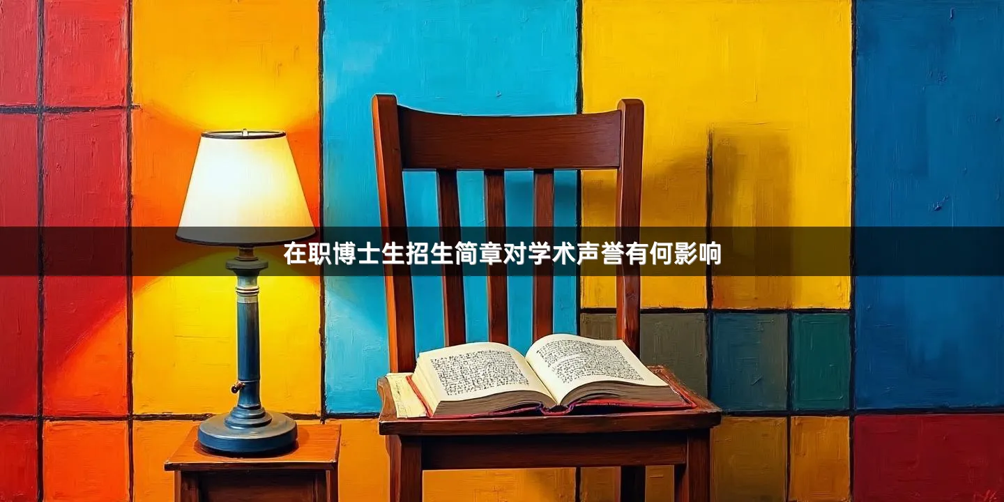 在职博士生招生简章对学术声誉有何影响