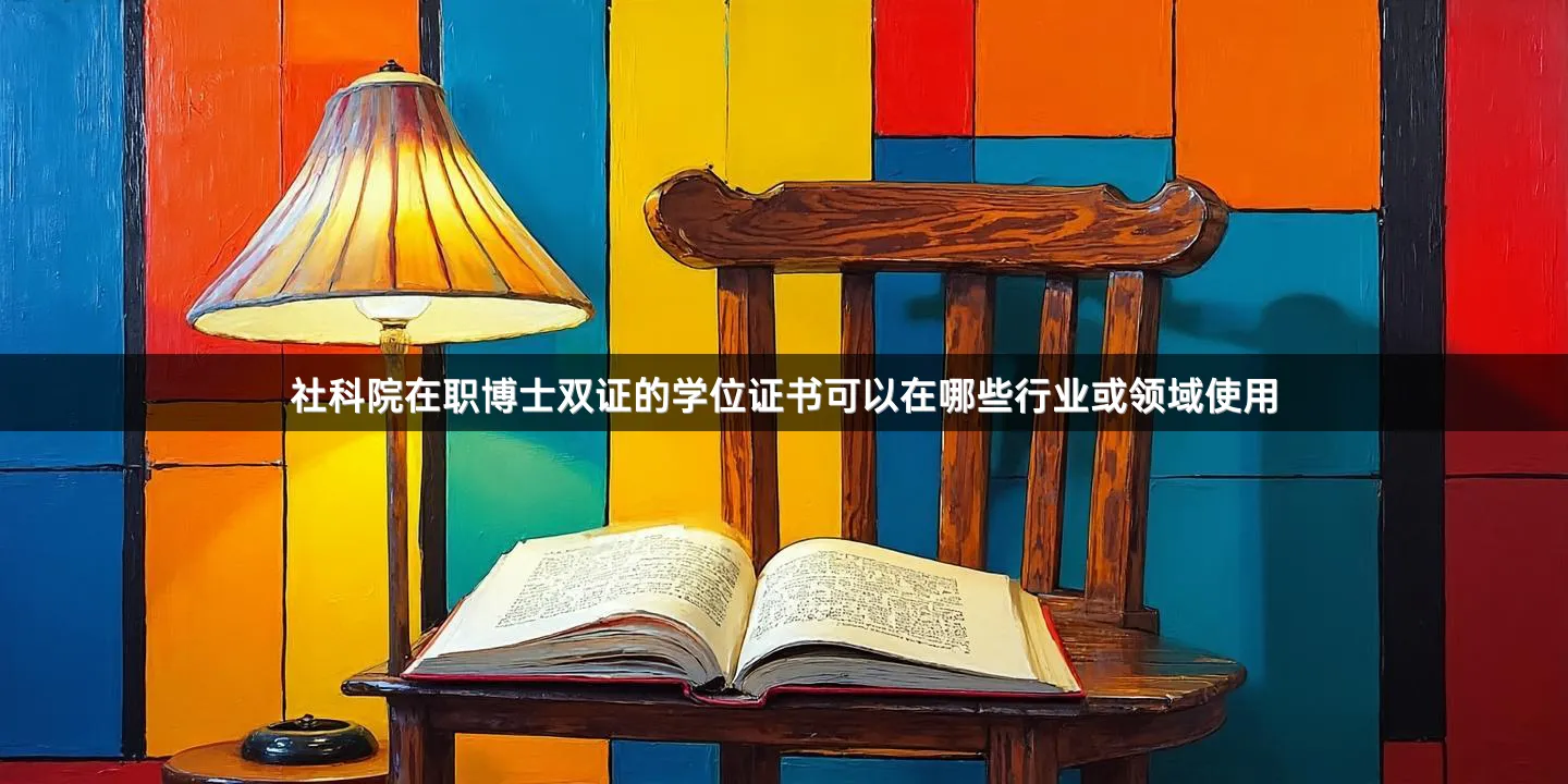 社科院在职博士双证的学位证书可以在哪些行业或领域使用