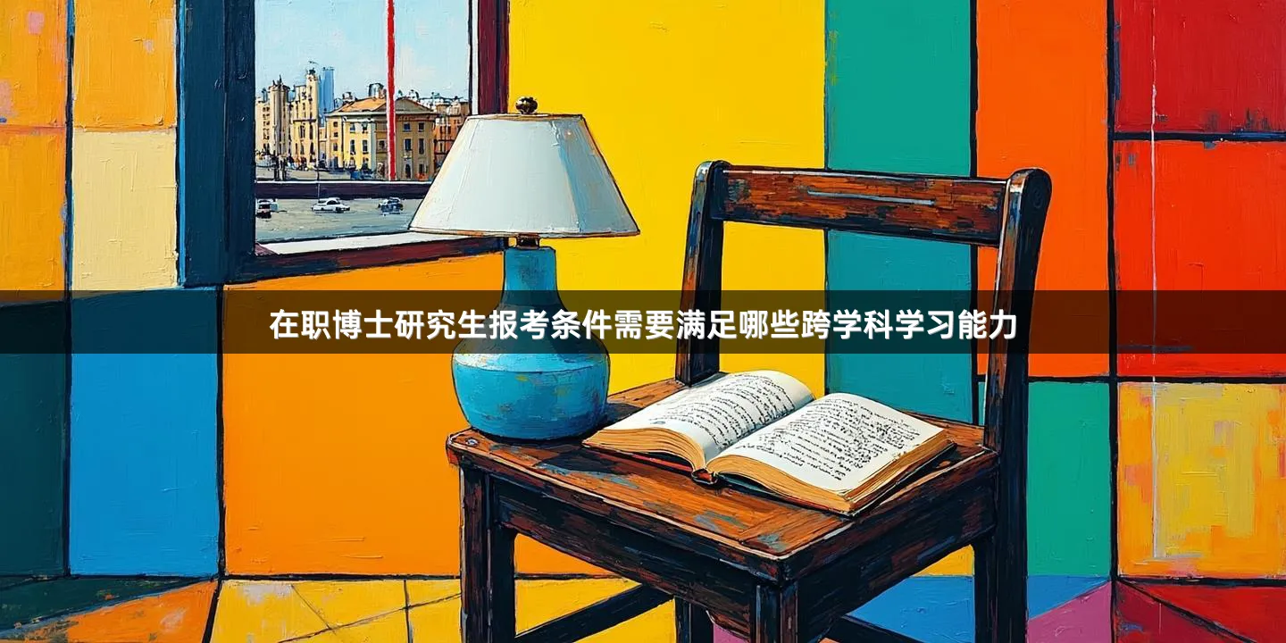 在职博士研究生报考条件需要满足哪些跨学科学习能力