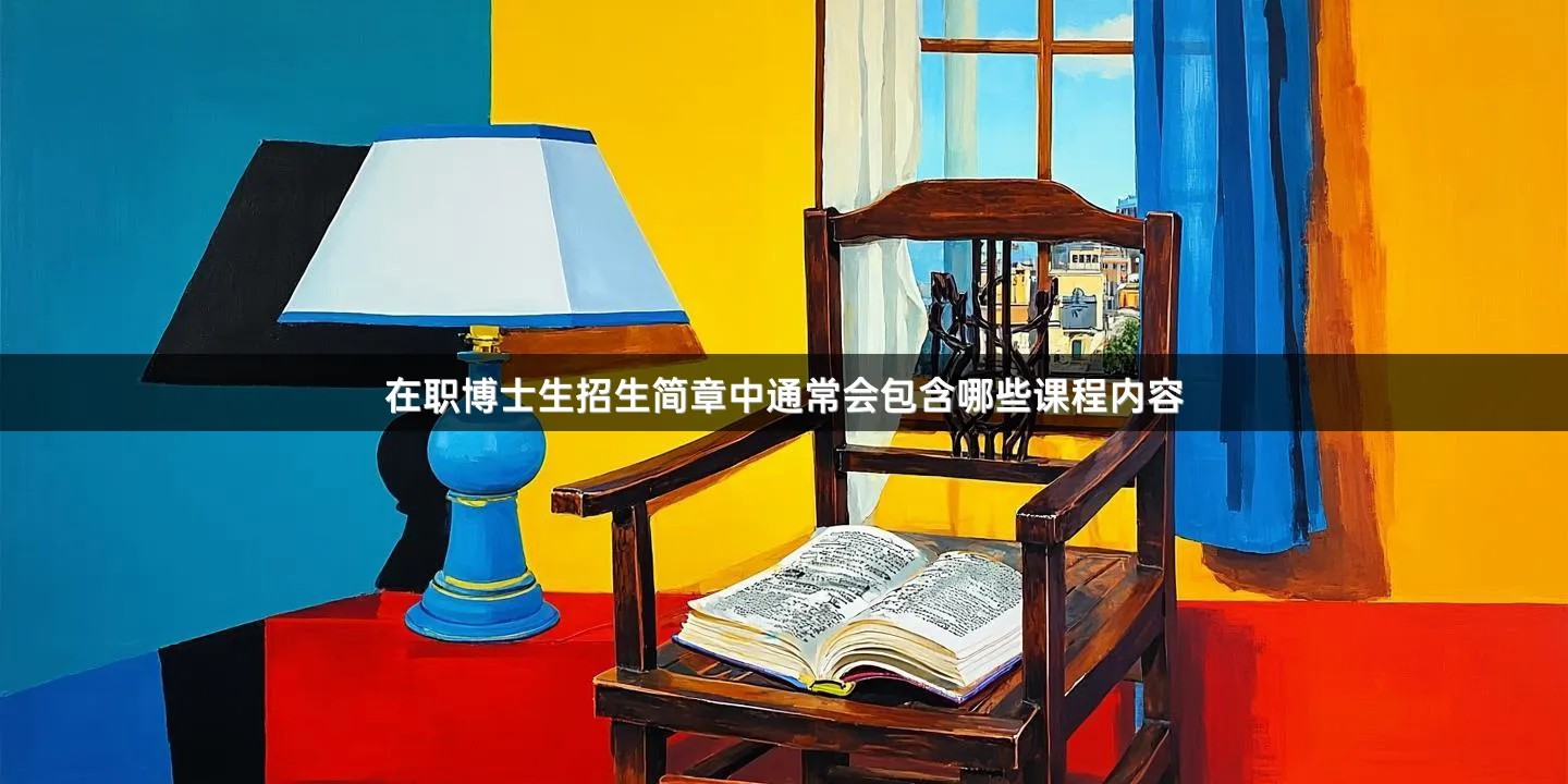 在职博士生招生简章中通常会包含哪些课程内容