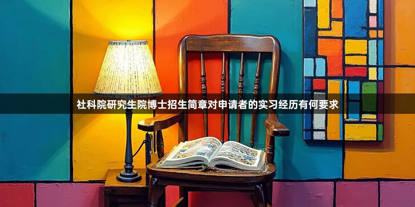 社科院研究生院博士招生简章对申请者的实习经历有何要求