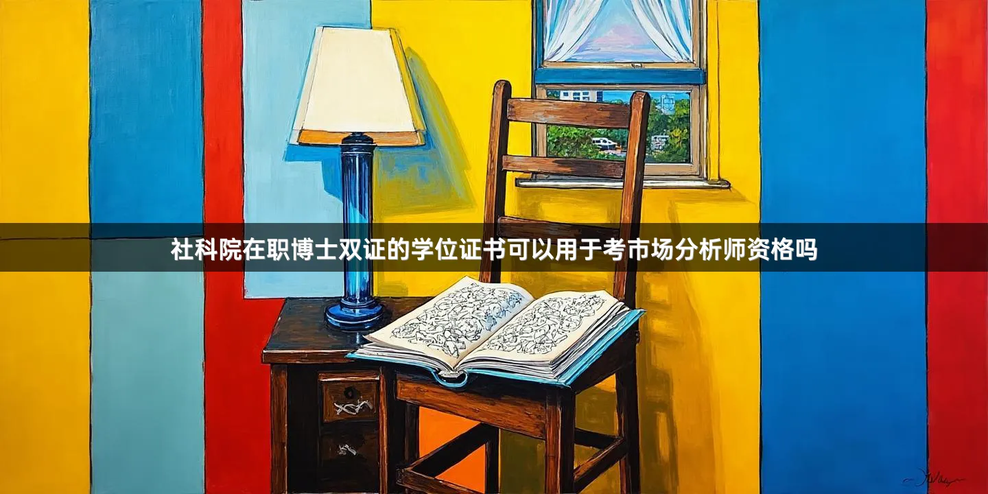 社科院在职博士双证的学位证书可以用于考市场分析师资格吗