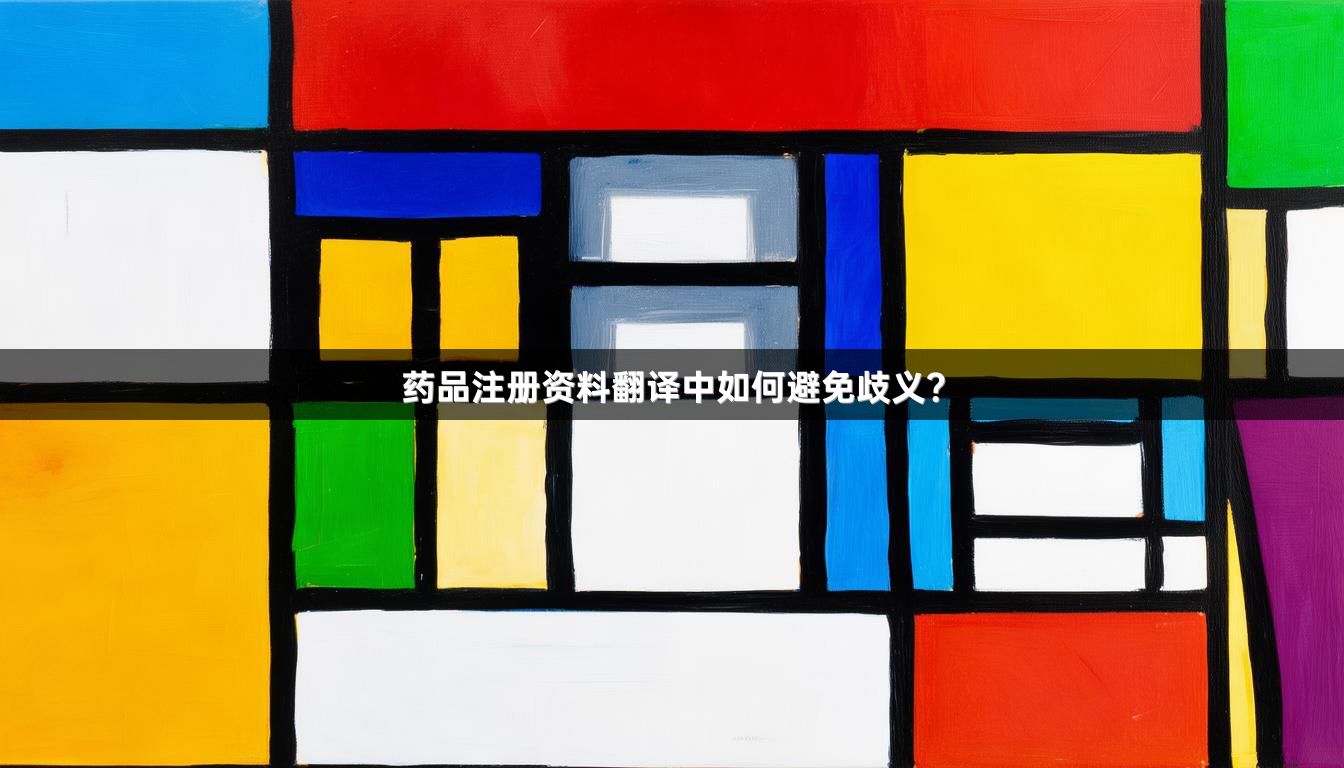 药品注册资料翻译中如何避免歧义？