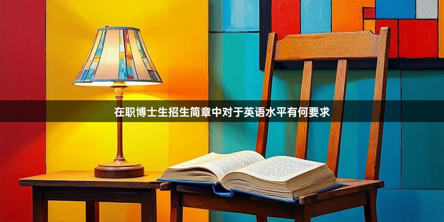 在职博士生招生简章中对于英语水平有何要求