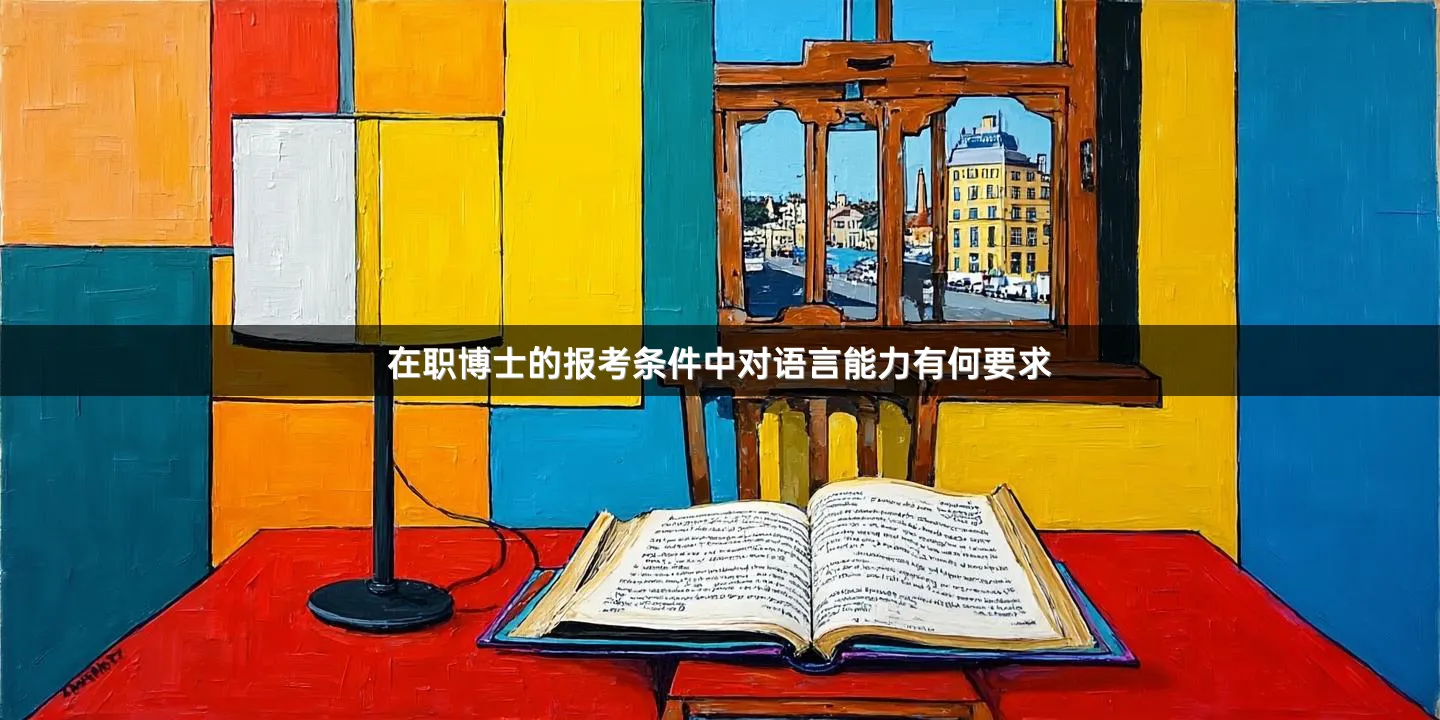 在职博士的报考条件中对语言能力有何要求