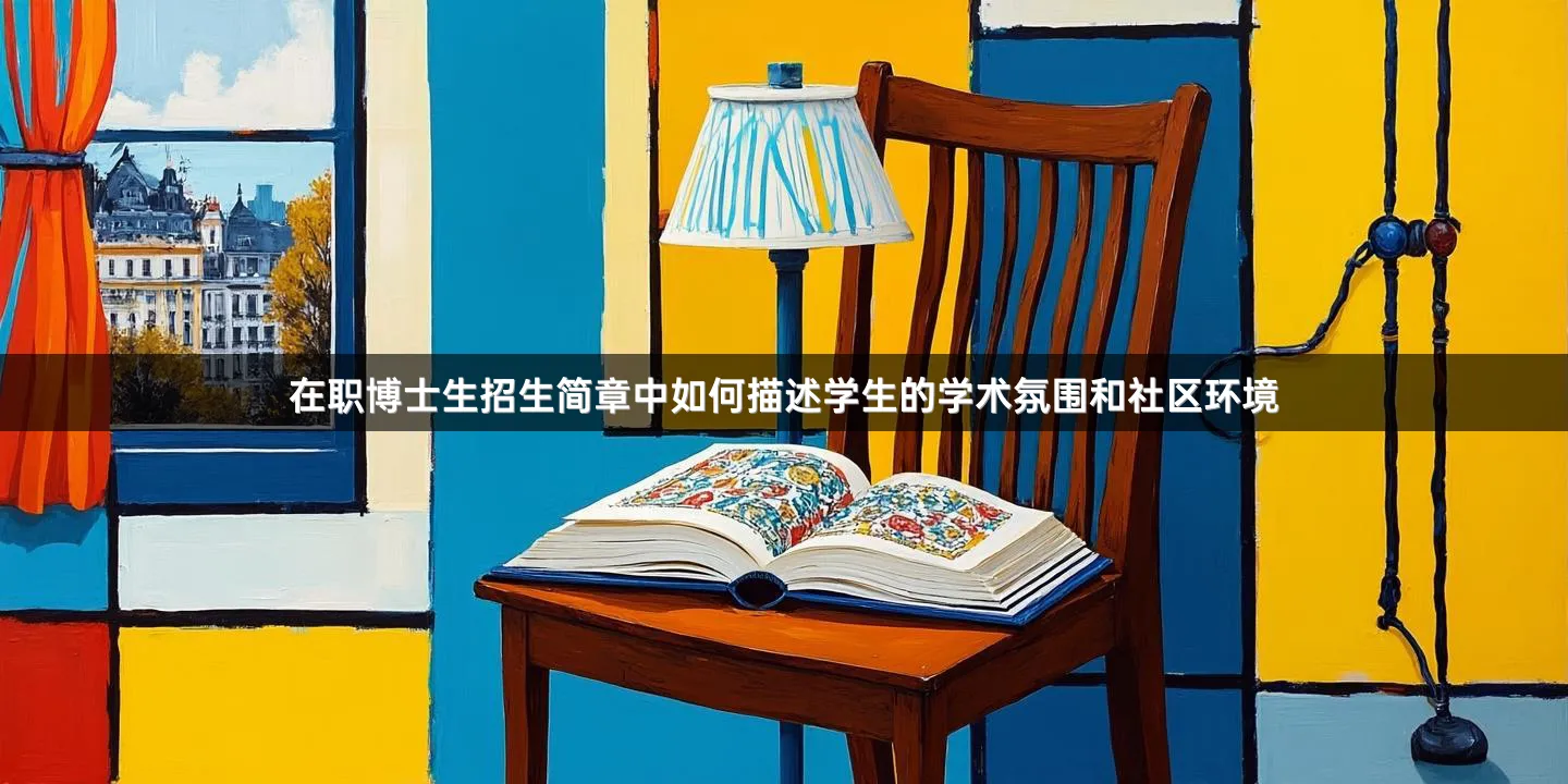在职博士生招生简章中如何描述学生的学术氛围和社区环境