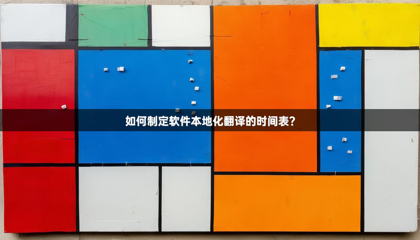 如何制定软件本地化翻译的时间表？