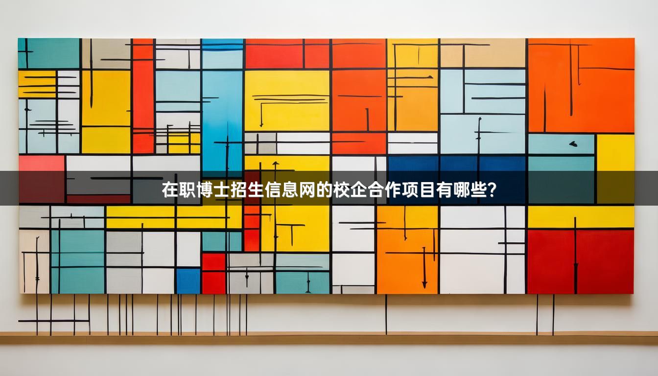 在职博士招生信息网的校企合作项目有哪些？
