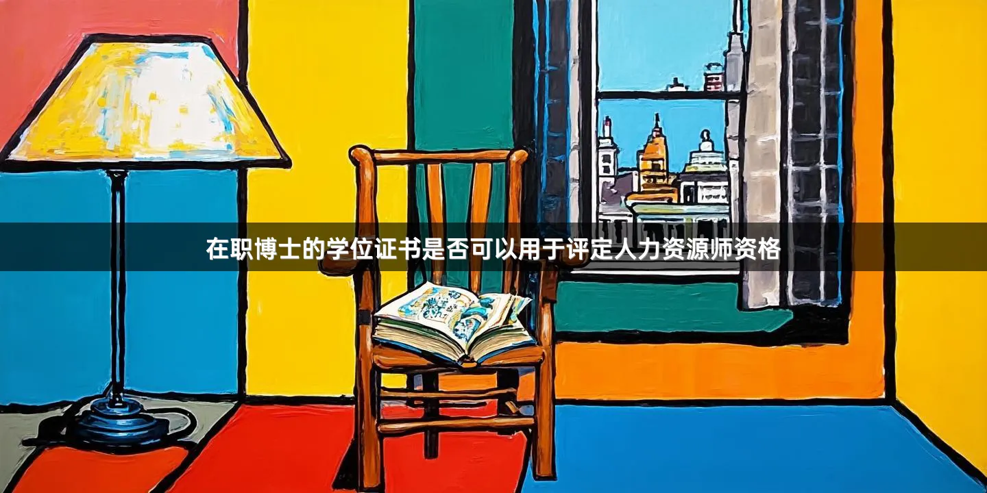 在职博士的学位证书是否可以用于评定人力资源师资格