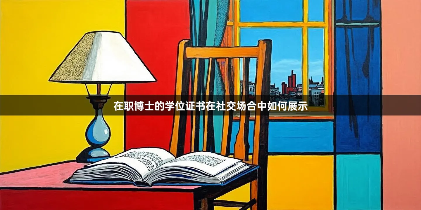 在职博士的学位证书在社交场合中如何展示