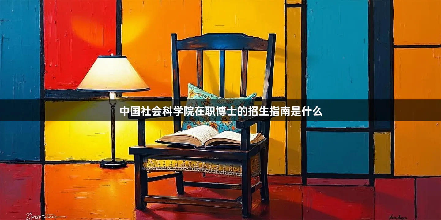 中国社会科学院在职博士的招生指南是什么