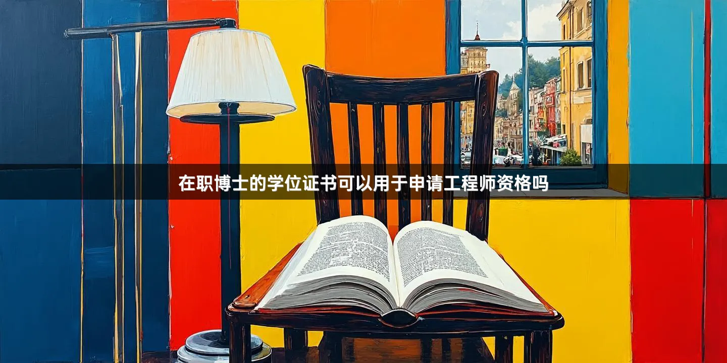 在职博士的学位证书可以用于申请工程师资格吗