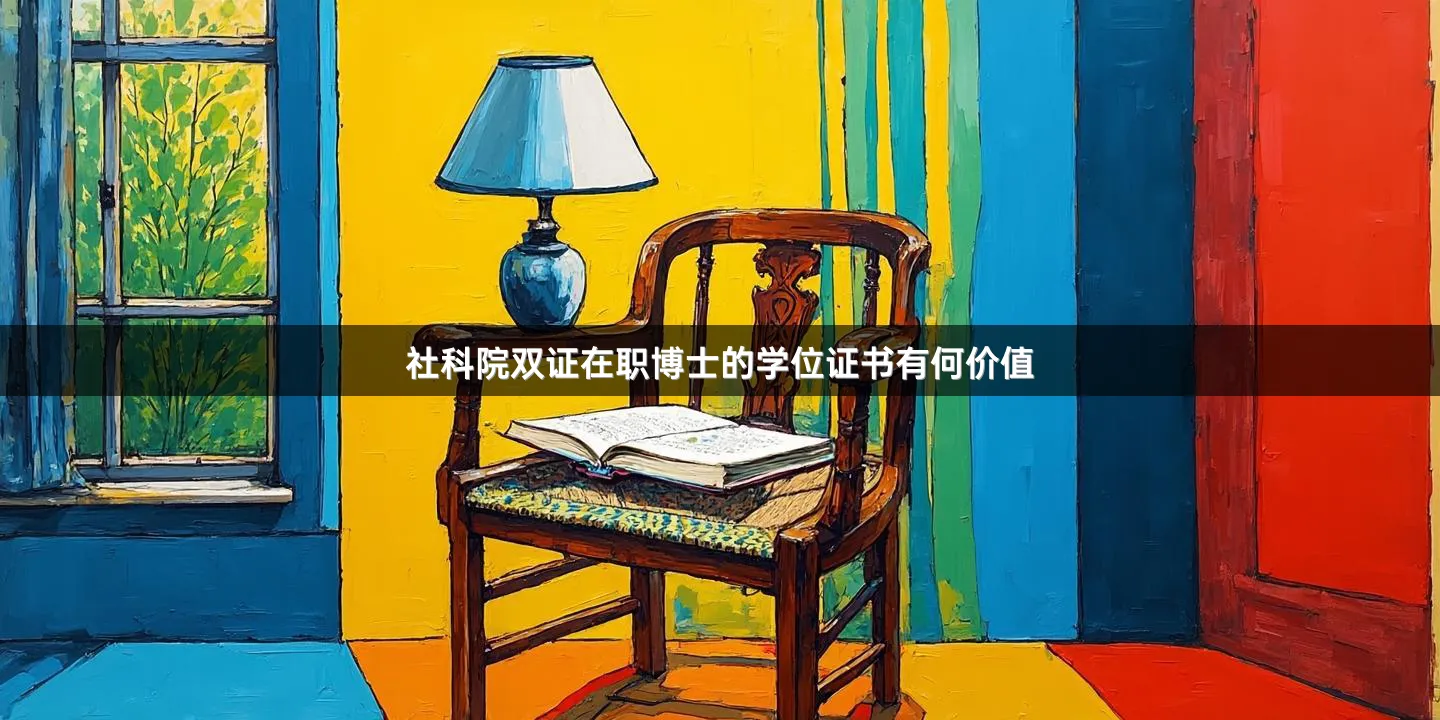 社科院双证在职博士的学位证书有何价值