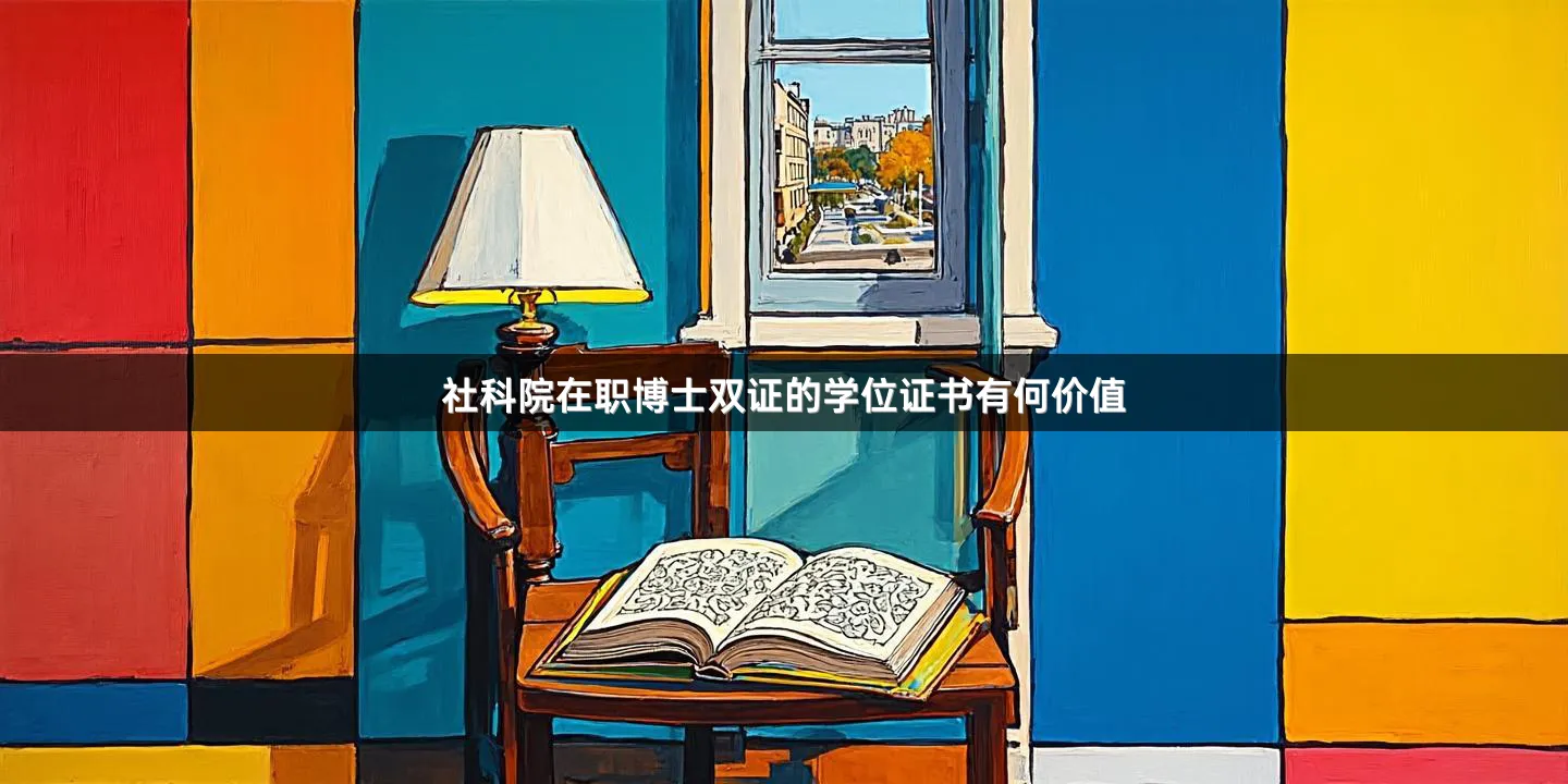 社科院在职博士双证的学位证书有何价值
