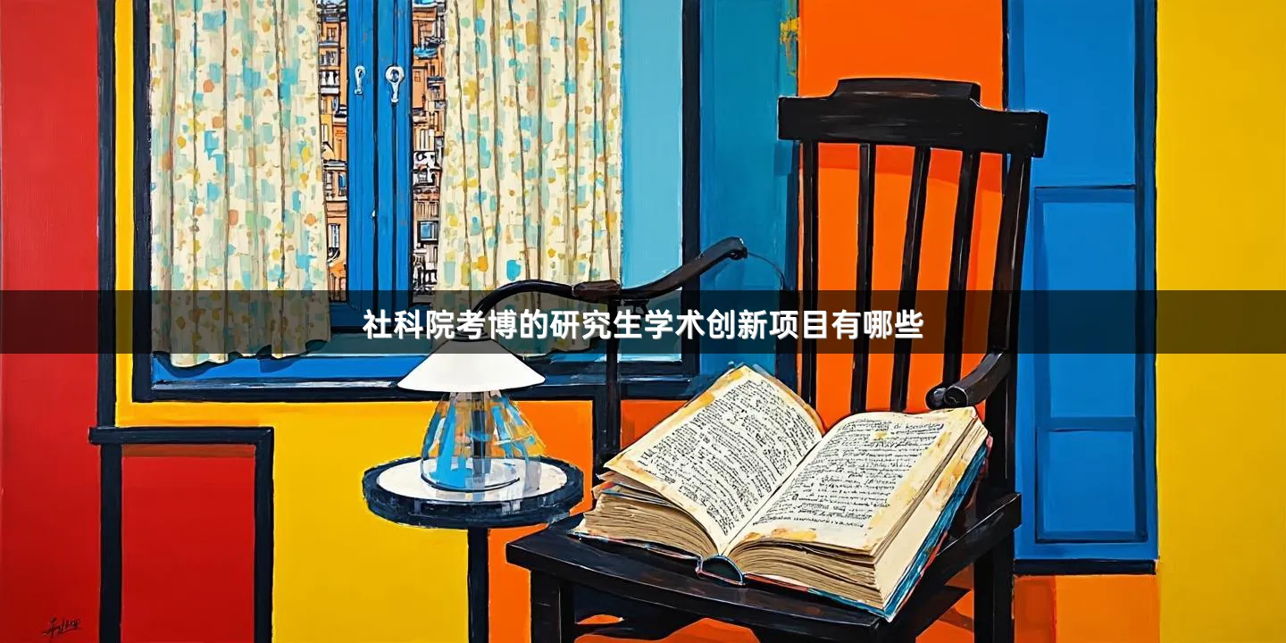社科院考博的研究生学术创新项目有哪些