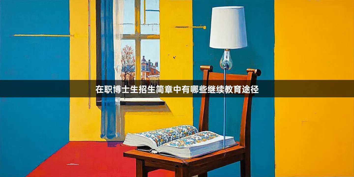 在职博士生招生简章中有哪些继续教育途径