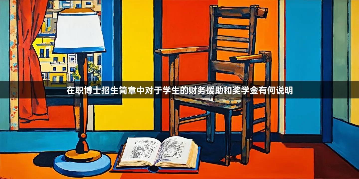 在职博士招生简章中对于学生的财务援助和奖学金有何说明