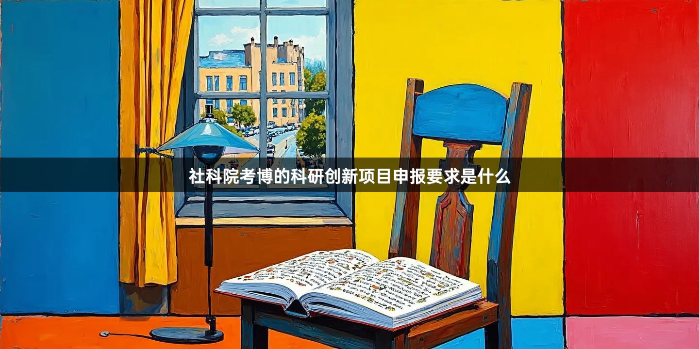 社科院考博的科研创新项目申报要求是什么
