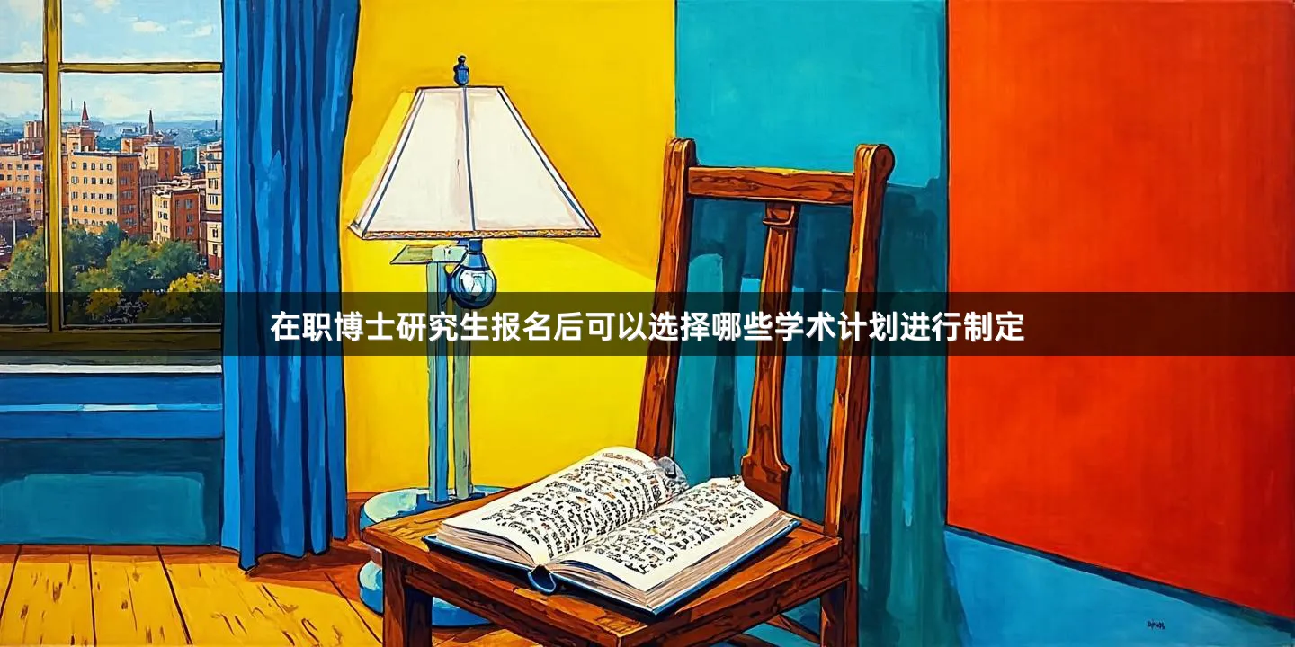 在职博士研究生报名后可以选择哪些学术计划进行制定