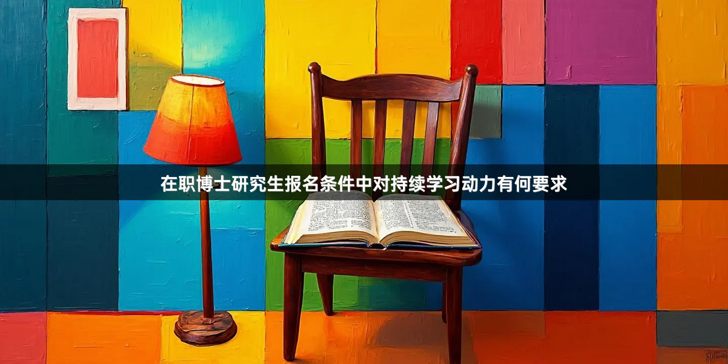 在职博士研究生报名条件中对持续学习动力有何要求