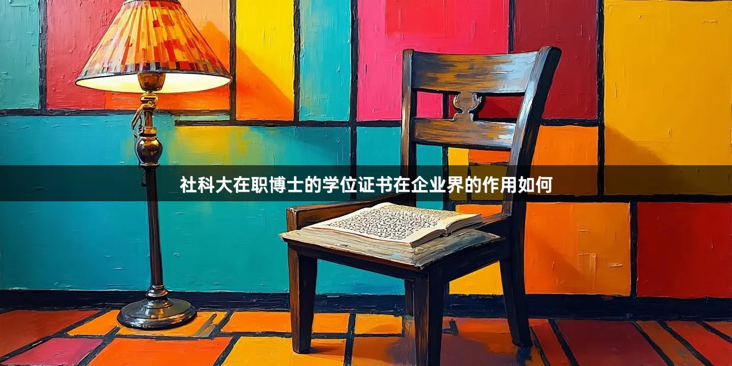 社科大在职博士的学位证书在企业界的作用如何