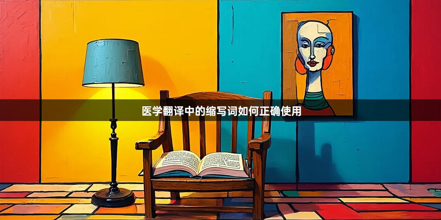 医学翻译中的缩写词如何正确使用