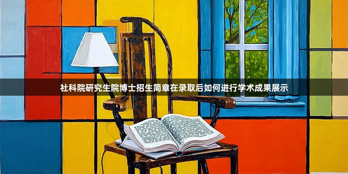 社科院研究生院博士招生简章在录取后如何进行学术成果展示