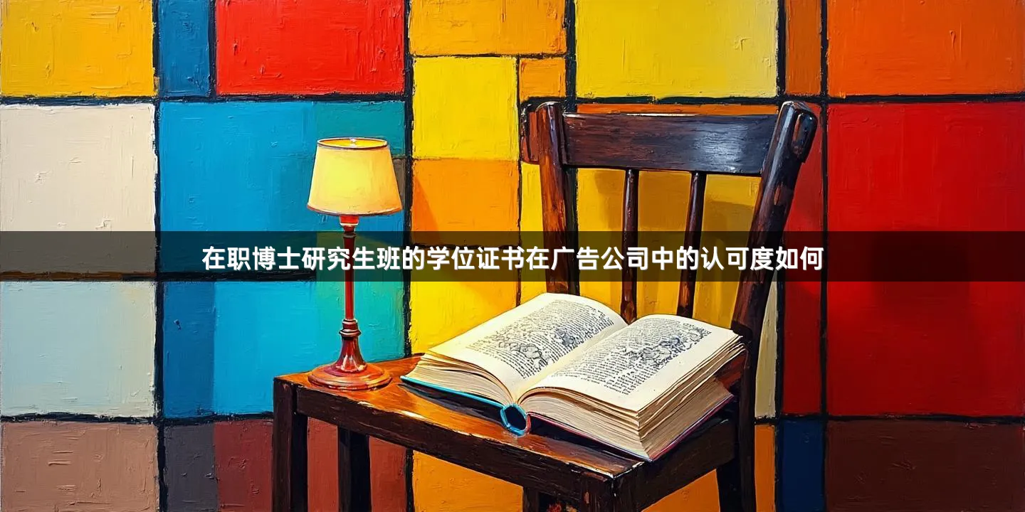 在职博士研究生班的学位证书在广告公司中的认可度如何