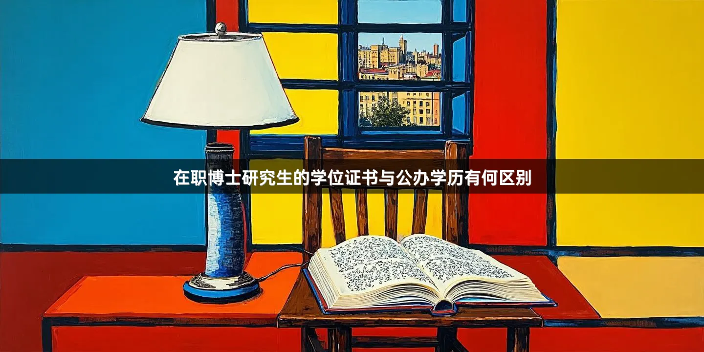 在职博士研究生的学位证书与公办学历有何区别