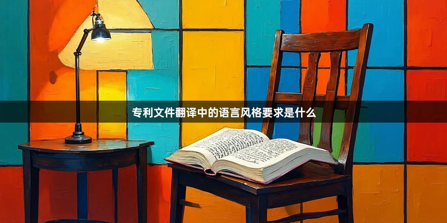专利文件翻译中的语言风格要求是什么