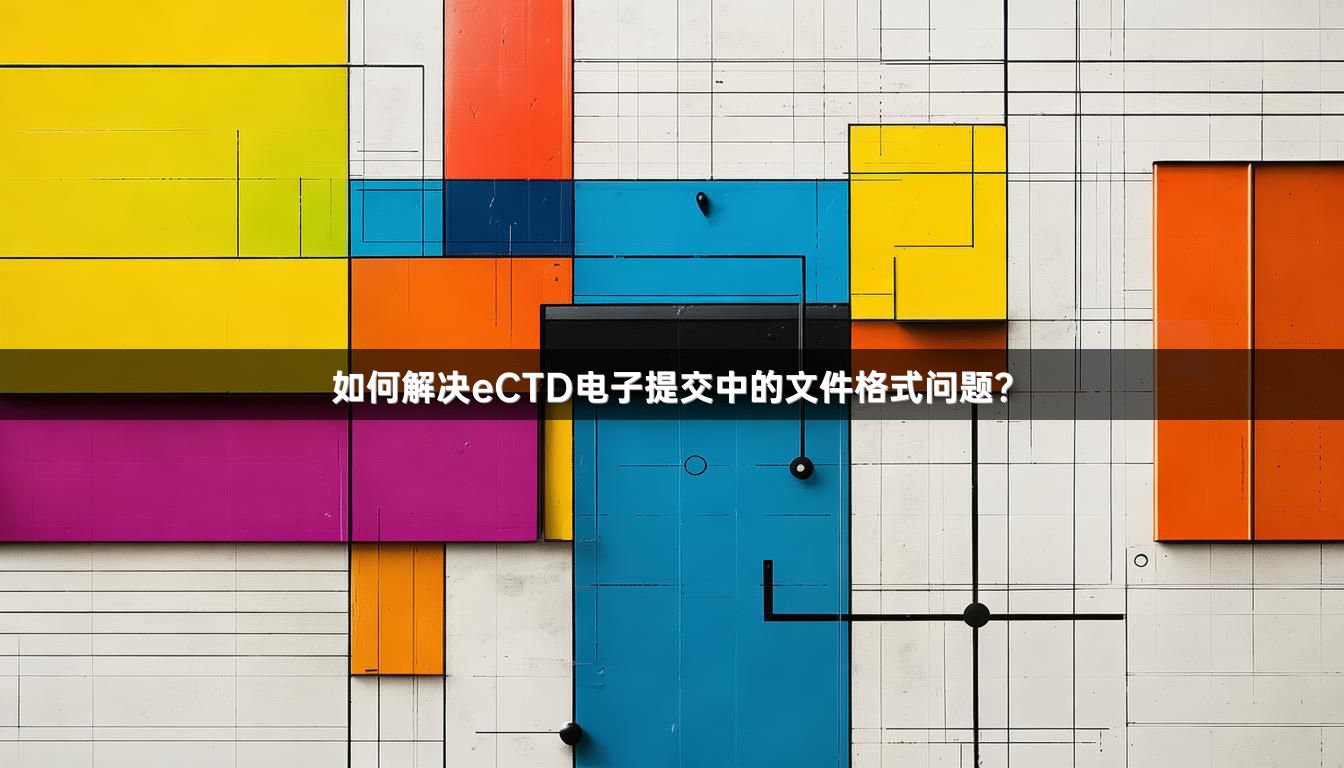 如何解决eCTD电子提交中的文件格式问题？